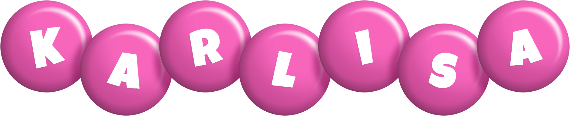 Karlisa candy-pink logo