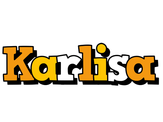 Karlisa cartoon logo