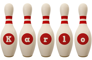 Karlo bowling-pin logo