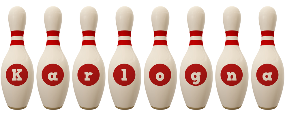 Karlogna bowling-pin logo