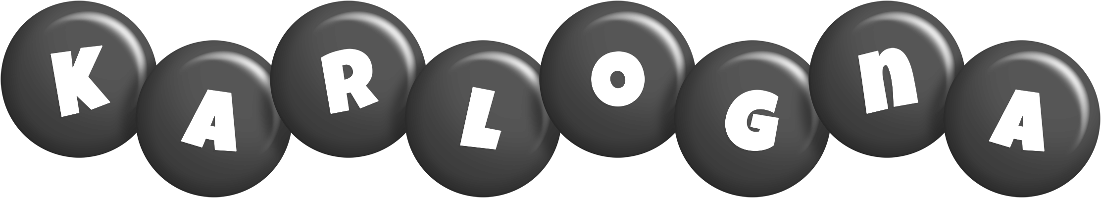 Karlogna candy-black logo