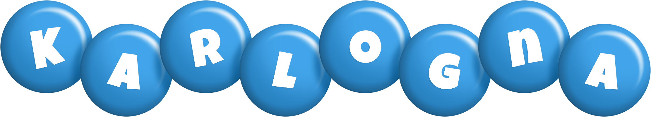 Karlogna candy-blue logo