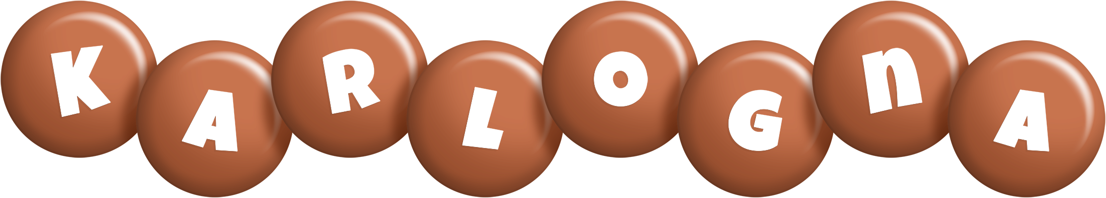Karlogna candy-brown logo
