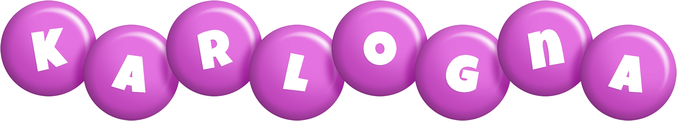Karlogna candy-purple logo