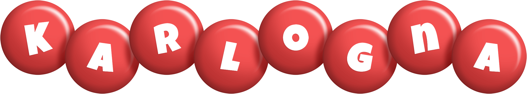 Karlogna candy-red logo