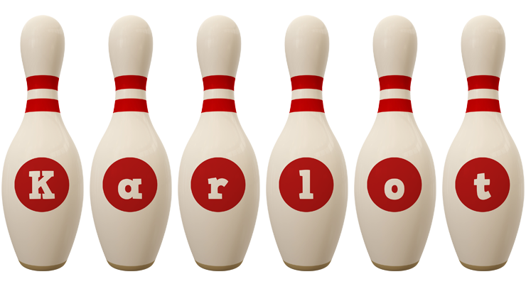 Karlot bowling-pin logo