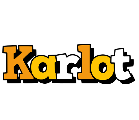 Karlot cartoon logo