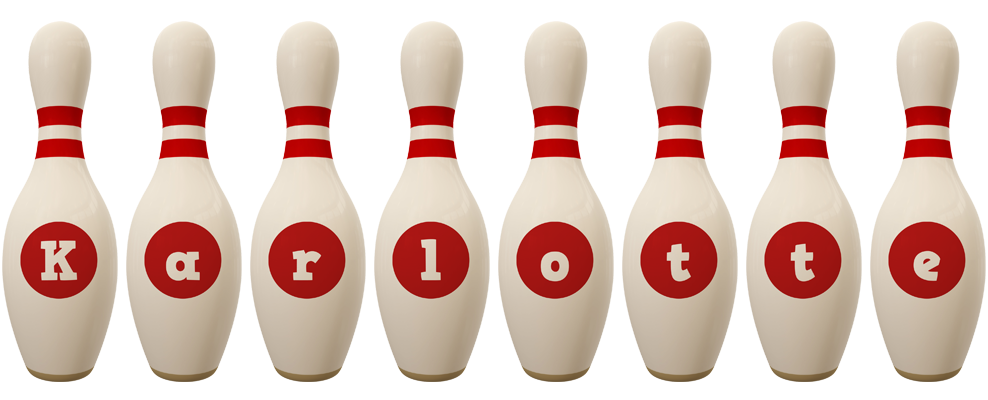 Karlotte bowling-pin logo