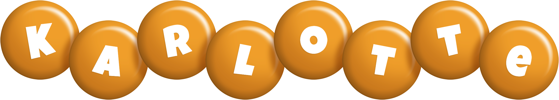 Karlotte candy-orange logo