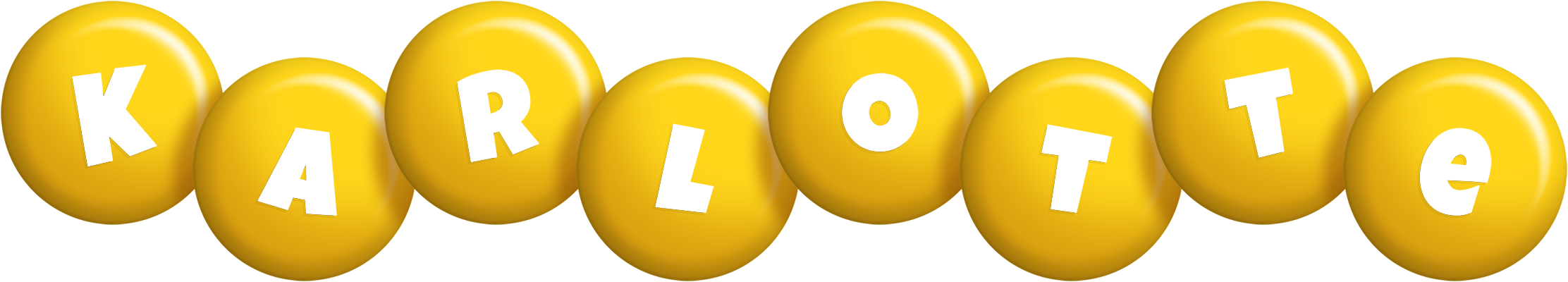 Karlotte candy-yellow logo