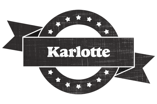 Karlotte grunge logo