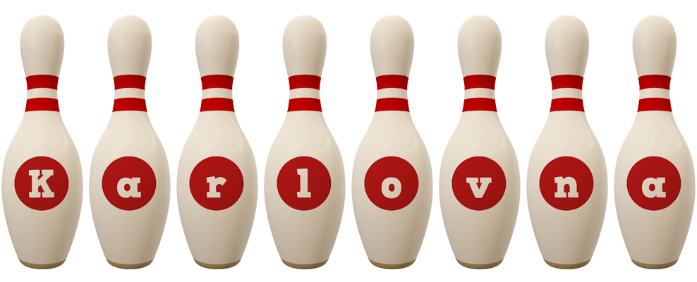 Karlovna bowling-pin logo