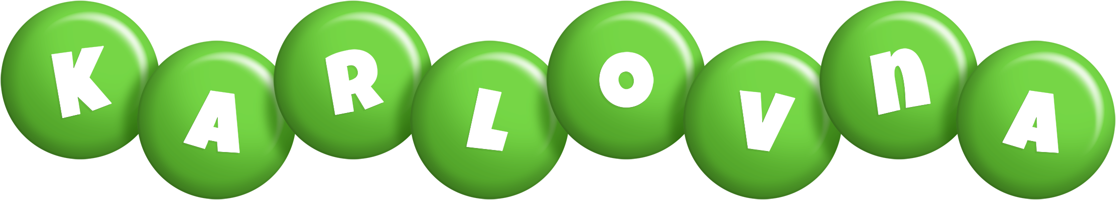 Karlovna candy-green logo