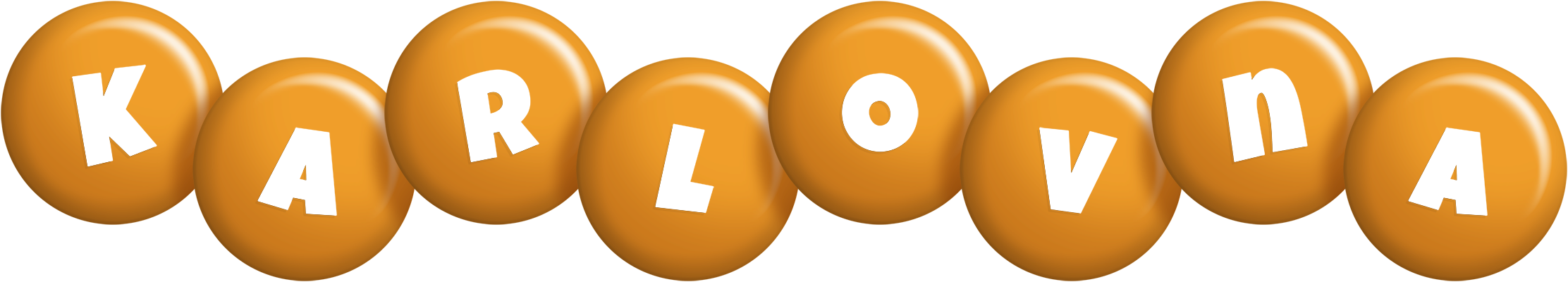 Karlovna candy-orange logo