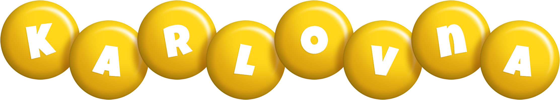 Karlovna candy-yellow logo