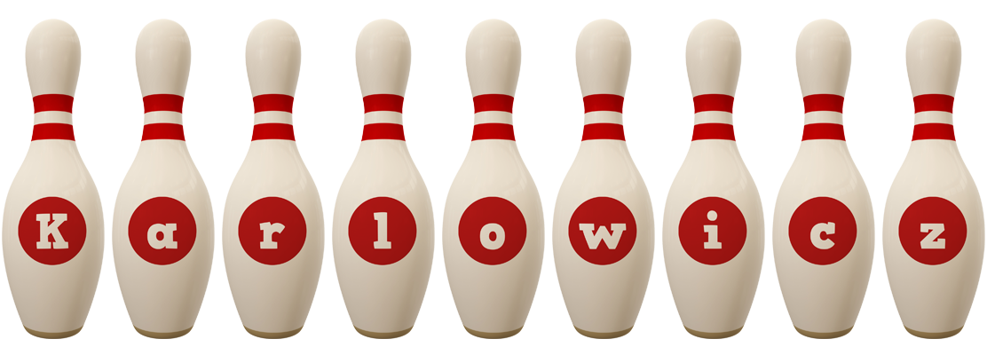Karlowicz bowling-pin logo