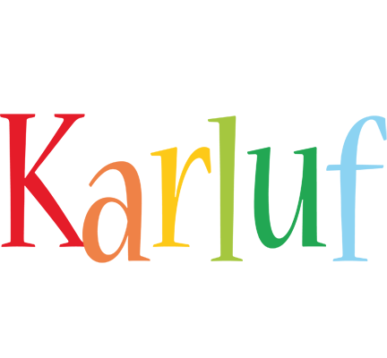 Karluf birthday logo