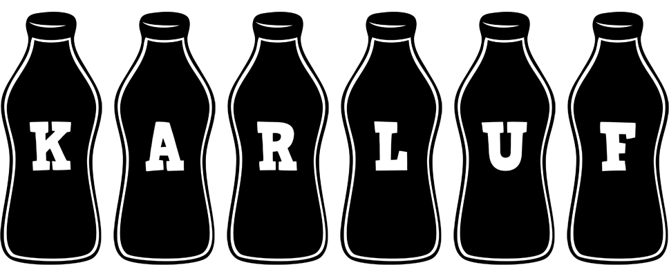 Karluf bottle logo