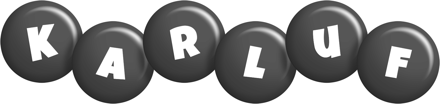 Karluf candy-black logo