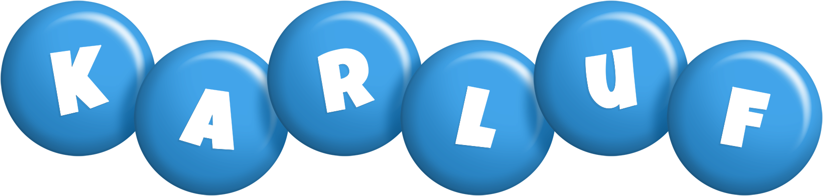 Karluf candy-blue logo