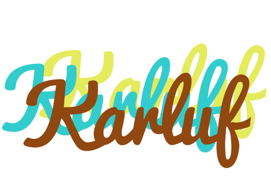 Karluf cupcake logo