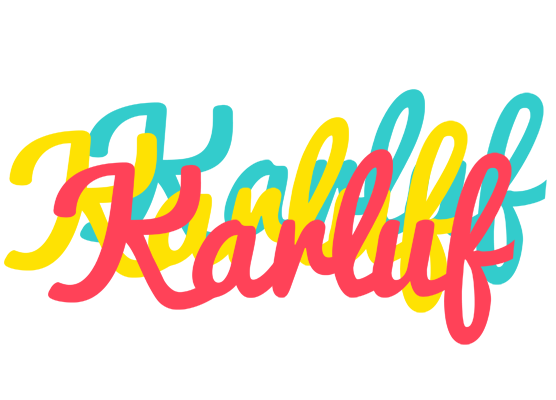 Karluf disco logo