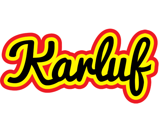 Karluf flaming logo