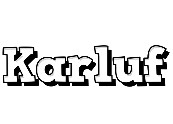 Karluf snowing logo