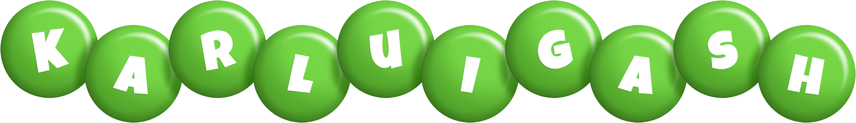 Karluigash candy-green logo