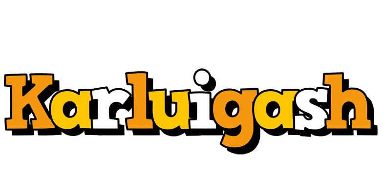 Karluigash cartoon logo