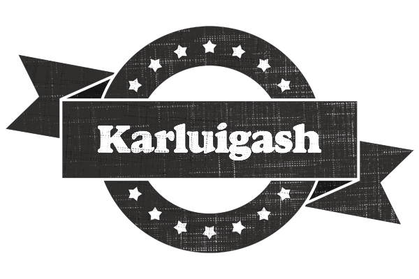 Karluigash grunge logo
