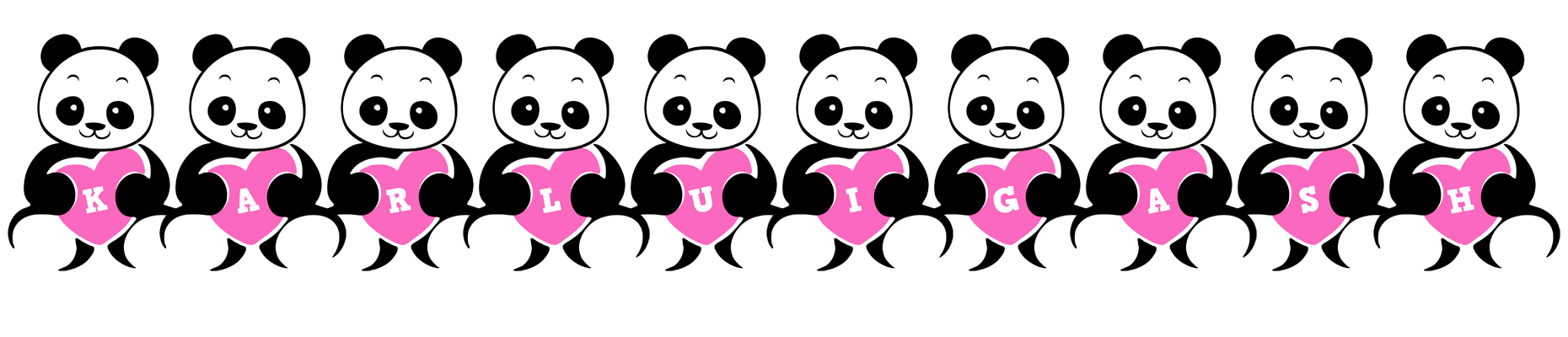 Karluigash love-panda logo