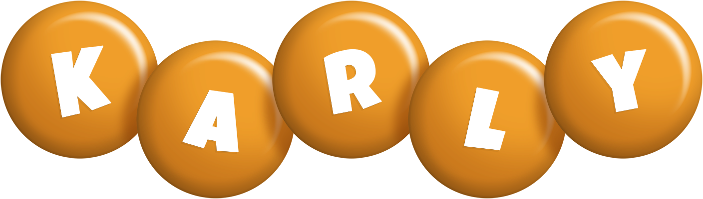 Karly candy-orange logo