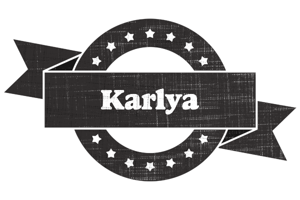 Karlya grunge logo