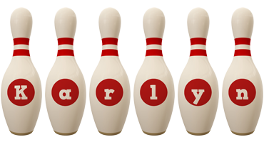 Karlyn bowling-pin logo