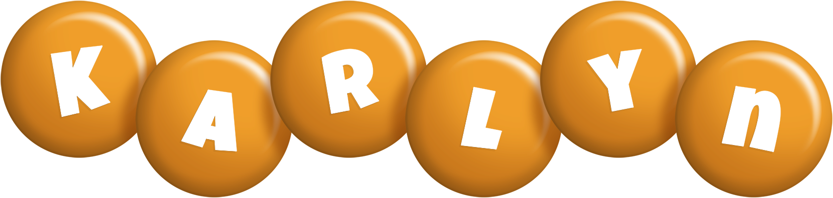 Karlyn candy-orange logo