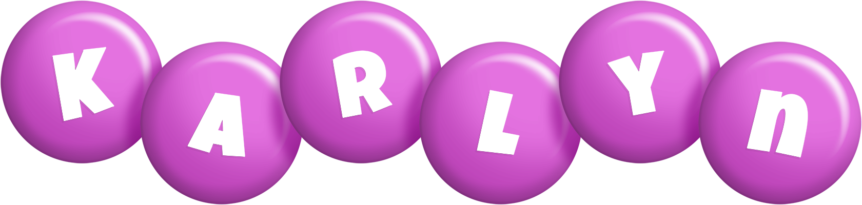 Karlyn candy-purple logo