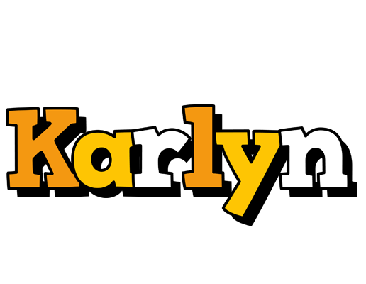 Karlyn cartoon logo