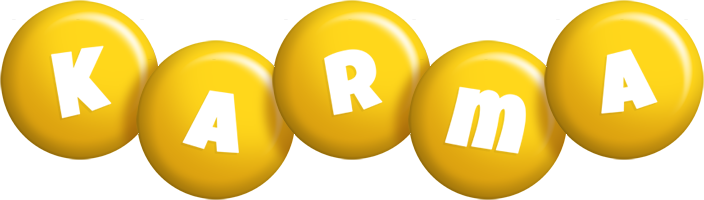 Karma candy-yellow logo