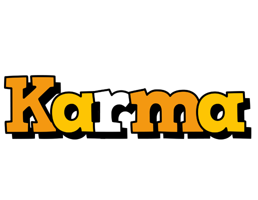 Karma cartoon logo