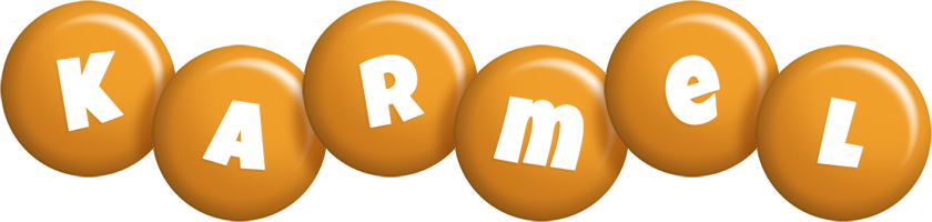 Karmel candy-orange logo