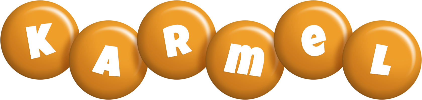 Karmel candy-orange logo