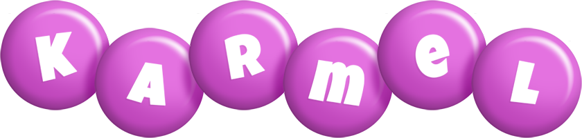 Karmel candy-purple logo