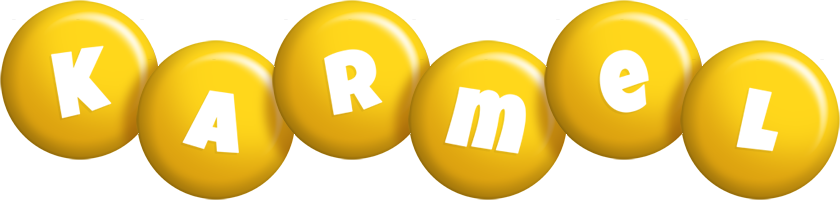 Karmel candy-yellow logo