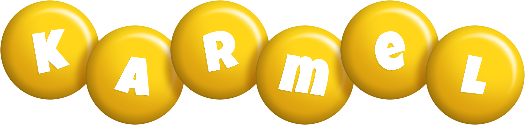 Karmel candy-yellow logo