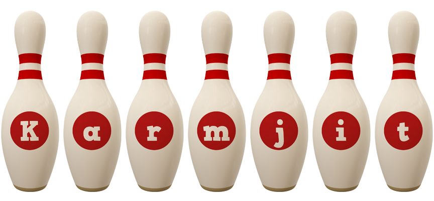Karmjit bowling-pin logo