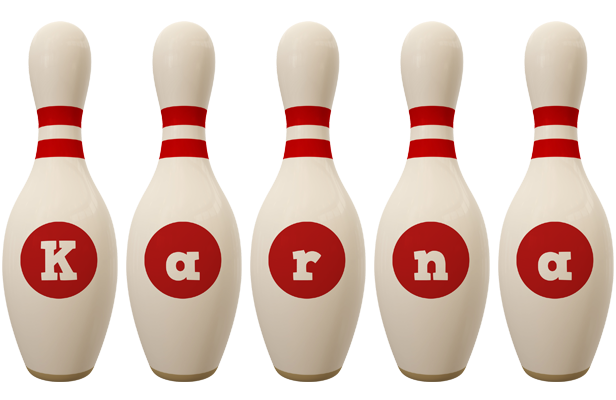 Karna bowling-pin logo