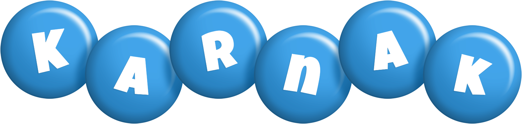 Karnak candy-blue logo
