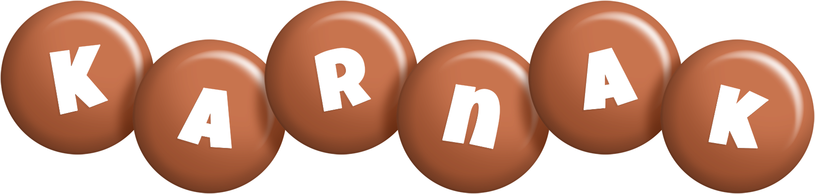Karnak candy-brown logo