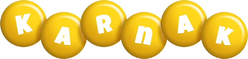 Karnak candy-yellow logo